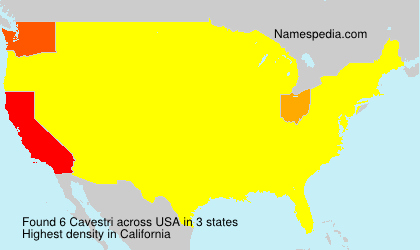 Surname Cavestri in USA Surname Cavestri in USA