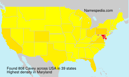 Surname Cavey in USA Surname Cavey in USA