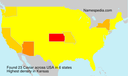 Surname Caviar in USA Surname Caviar in USA