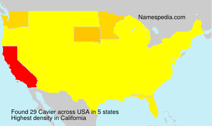 Surname Cavier in USA Surname Cavier in USA