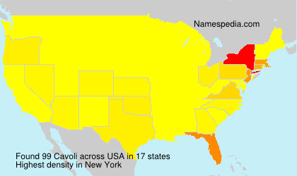 Surname Cavoli in USA Surname Cavoli in USA