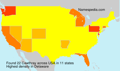 Surname Cawthray in USA Surname Cawthray in USA