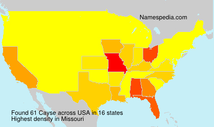 Surname Cayse in USA Surname Cayse in USA