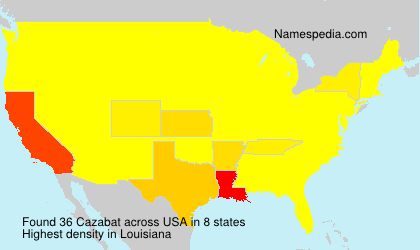 Surname Cazabat in USA Surname Cazabat in USA