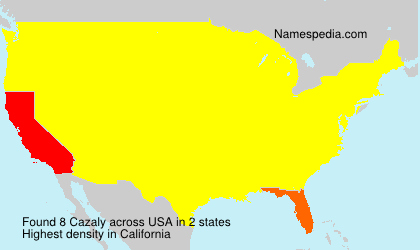 Surname Cazaly in USA Surname Cazaly in USA