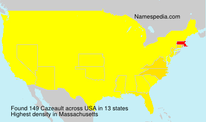 Surname Cazeault in USA Surname Cazeault in USA