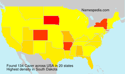 Surname Cazer in USA Surname Cazer in USA
