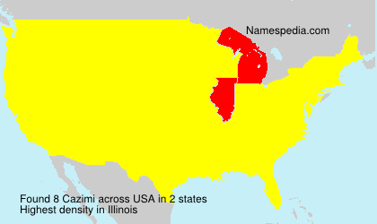 Surname Cazimi in USA