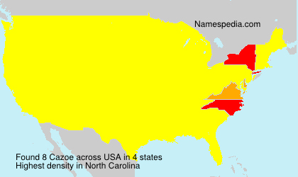 Surname Cazoe in USA Surname Cazoe in USA