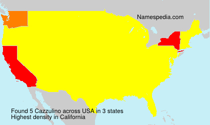Surname Cazzulino in USA Surname Cazzulino in USA
