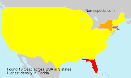 Surname Ceac in USA