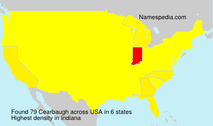 Surname Cearbaugh in USA Surname Cearbaugh in USA