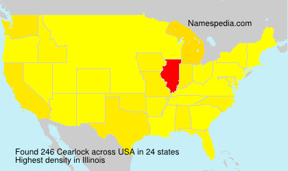 Surname Cearlock in USA Surname Cearlock in USA