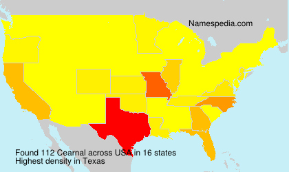 Surname Cearnal in USA Surname Cearnal in USA