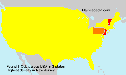 Surname Ceb in USA Surname Ceb in USA