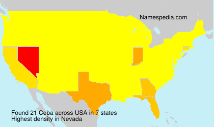 Surname Ceba in USA Surname Ceba in USA