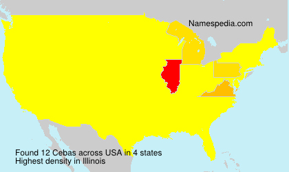 Surname Cebas in USA Surname Cebas in USA