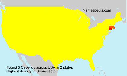 Surname Cebelius in USA Surname Cebelius in USA