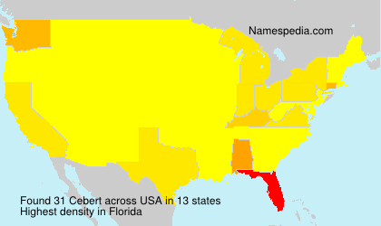 Surname Cebert in USA Surname Cebert in USA