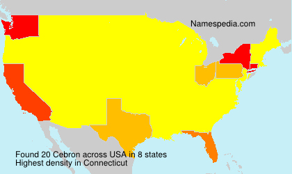 Surname Cebron in USA Surname Cebron in USA