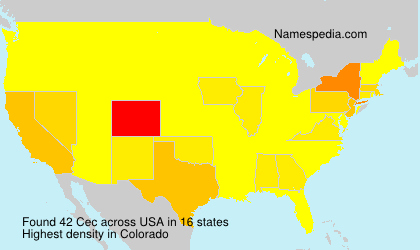 Surname Cec in USA Surname Cec in USA