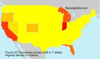 Surname Ceccanese in USA Surname Ceccanese in USA