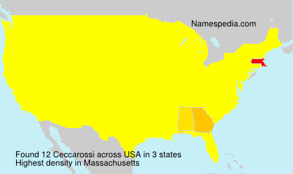 Surname Ceccarossi in USA Surname Ceccarossi in USA