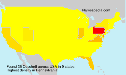 Surname Cecchett in USA Surname Cecchett in USA