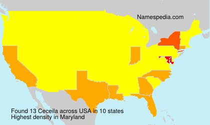 Surname Ceceila in USA Surname Ceceila in USA