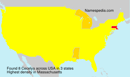 Surname Cecelya in USA