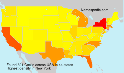 Surname Cecile in USA Surname Cecile in USA