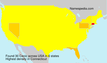 Surname Cecio in USA Surname Cecio in USA