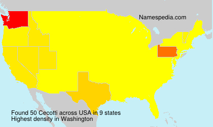 Surname Cecotti in USA Surname Cecotti in USA