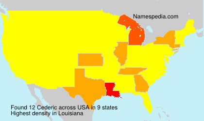 Surname Cederic in USA Surname Cederic in USA
