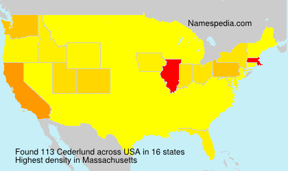 Surname Cederlund in USA Surname Cederlund in USA