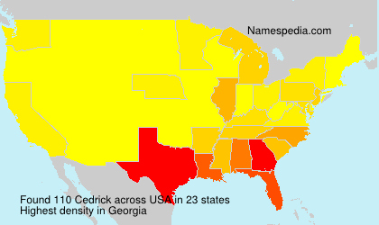 Surname Cedrick in USA Surname Cedrick in USA
