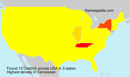 Surname Cedzich in USA Surname Cedzich in USA