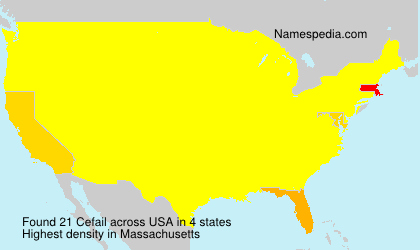 Surname Cefail in USA Surname Cefail in USA