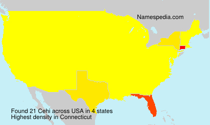 Surname Cehi in USA Surname Cehi in USA