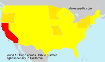 Surname Cehn in USA Surname Cehn in USA
