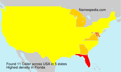 Surname Ceiler in USA Surname Ceiler in USA