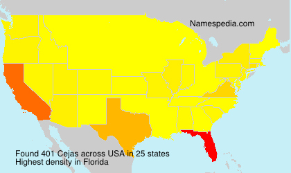 Surname Cejas in USA Surname Cejas in USA