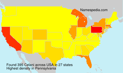 Surname Celani in USA Surname Celani in USA