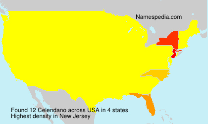 Surname Celendano in USA Surname Celendano in USA