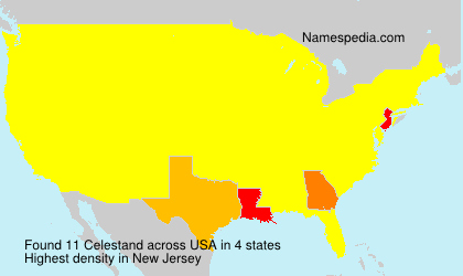 Surname Celestand in USA Surname Celestand in USA
