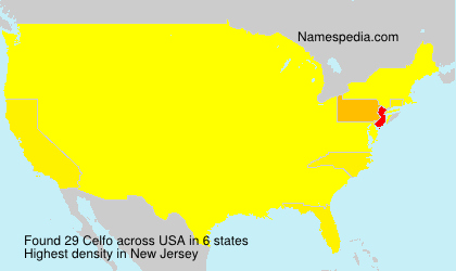 Surname Celfo in USA Surname Celfo in USA