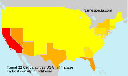 Surname Celida in USA Surname Celida in USA