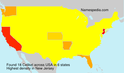 Surname Celikel in USA Surname Celikel in USA