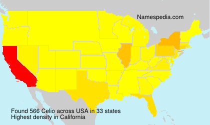 Surname Celio in USA Surname Celio in USA