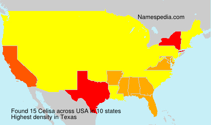 Surname Celisa in USA Surname Celisa in USA